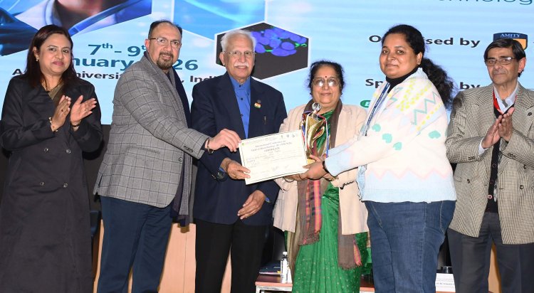 मेडिकल बायोटेक्नोलॉजी पर आयोजित त्रिदिवसीय अंर्तराष्ट्रीय सम्मेलन आईसीओएमबी 2026 का समापन