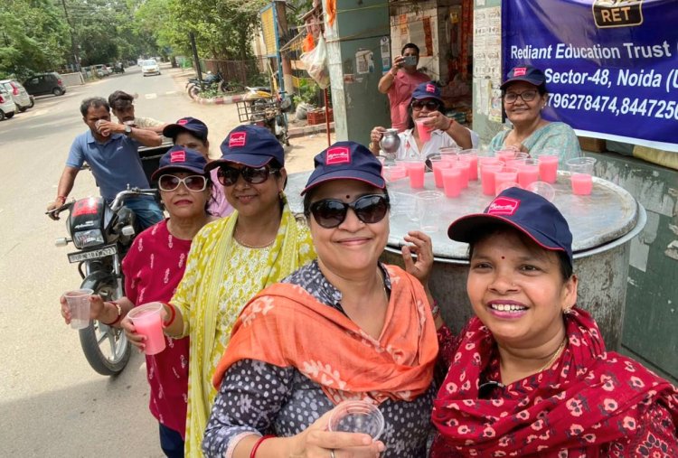 लेडीज़ क्लब सेक्टर-48 एवं रेडिएंट एजुकेशन ट्रस्ट द्वारा शीतल जल वितरण एवं जनरेटिव एआई समर ट्रेनिंग कार्यक्रम की घोषणा